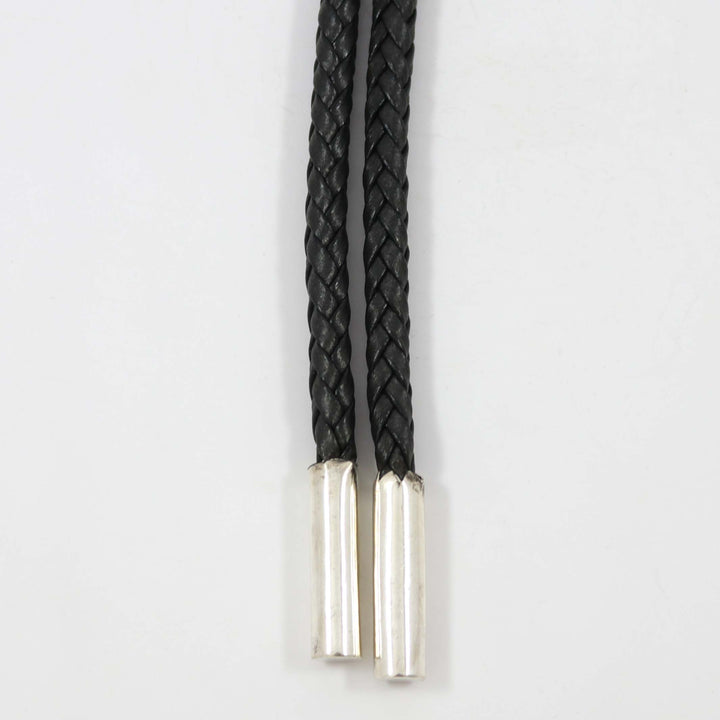 Kingman Turquoise Bola Tie by Joe and Angie Reano - Garland's