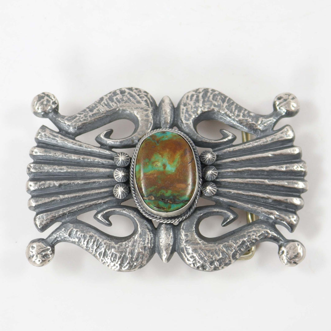 Kingman Turquoise Buckle by Robert Chee - Garland's
