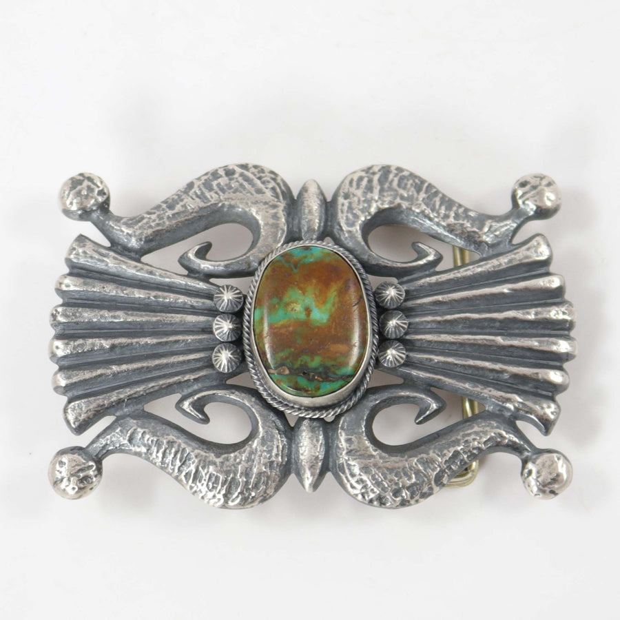 Kingman Turquoise Buckle by Robert Chee - Garland's