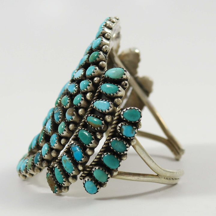 Kingman Turquoise Cluster Cuff by Brian Martinez - Garland's