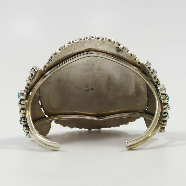 Kingman Turquoise Cluster Cuff by Brian Martinez - Garland's