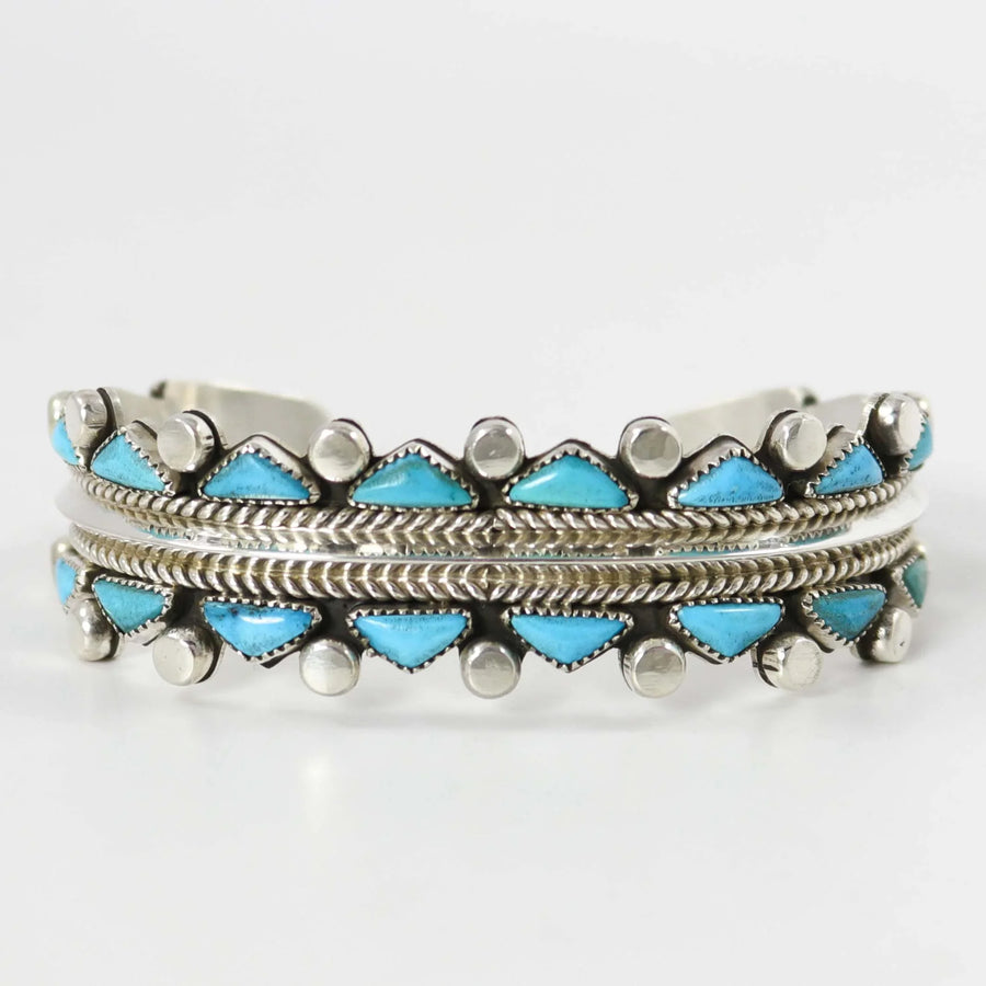 Kingman Turquoise Cuff by Billy Betoney - Garland's