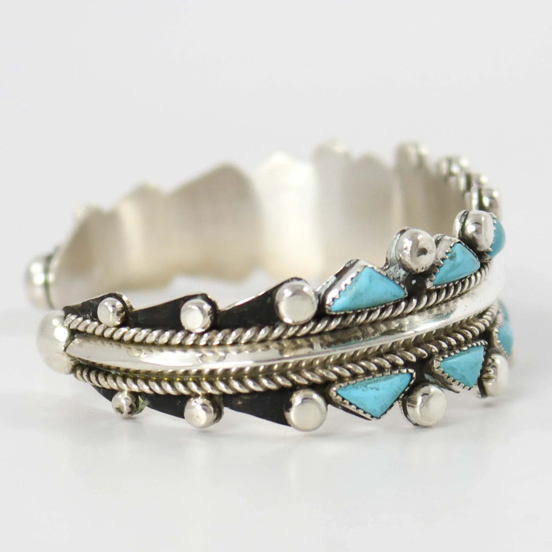 Kingman Turquoise Cuff by Billy Betoney - Garland's