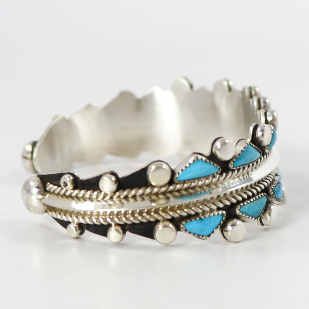 Kingman Turquoise Cuff by Billy Betoney - Garland's