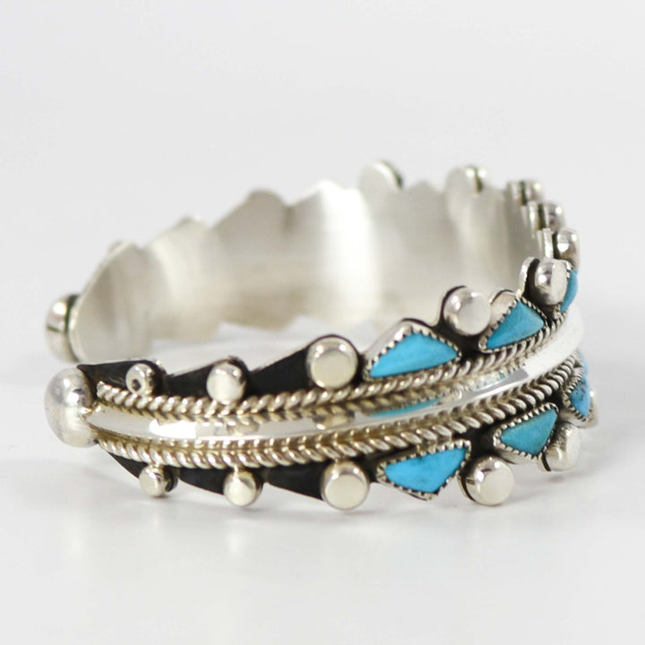 Kingman Turquoise Cuff by Billy Betoney - Garland's