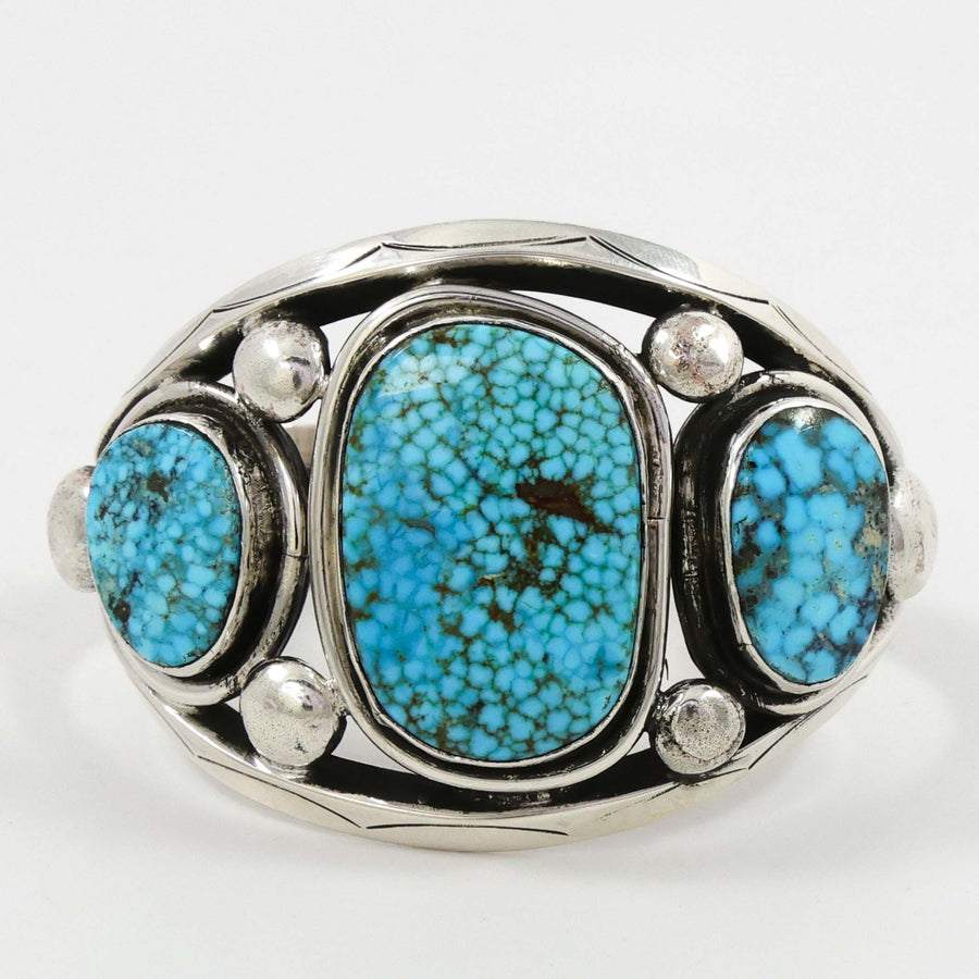 Kingman Turquoise Cuff by Clarissa and Vernon Hale - Garland's