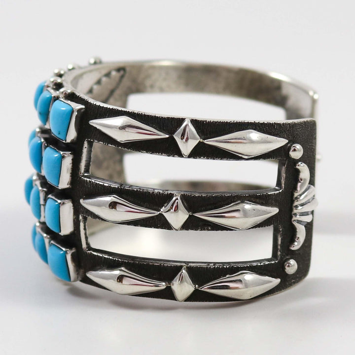 Kingman Turquoise Cuff by Ernest Rangel - Garland's