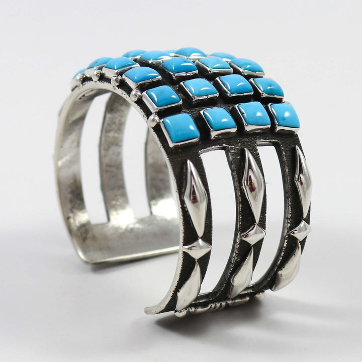 Kingman Turquoise Cuff by Ernest Rangel - Garland's