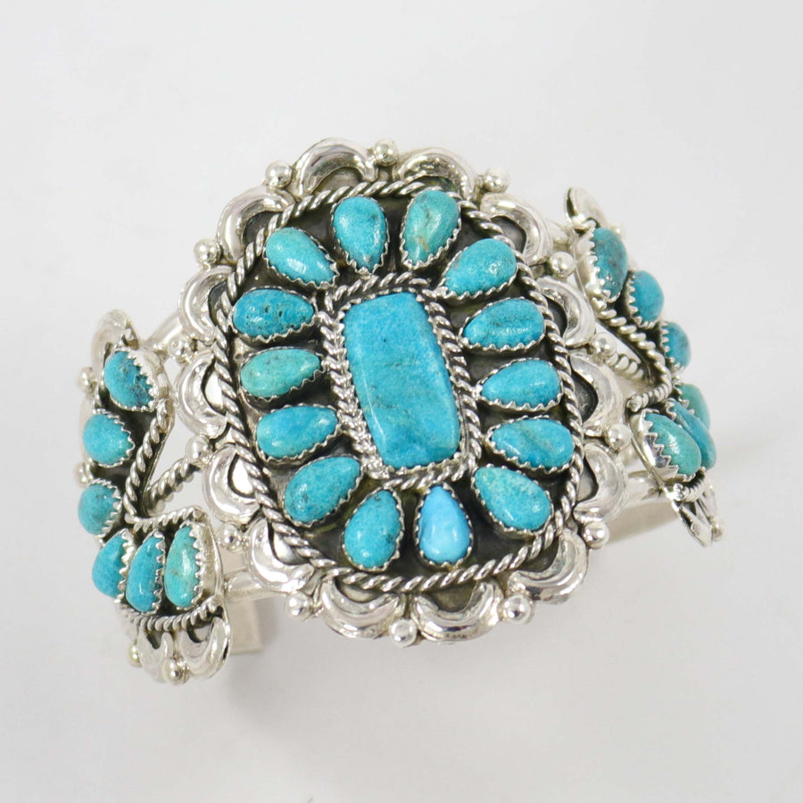 Kingman Turquoise Cuff by Fannie Begay - Garland's