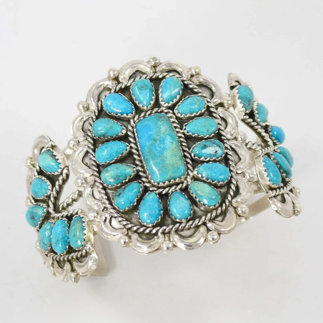 Kingman Turquoise Cuff by Fannie Begay - Garland's