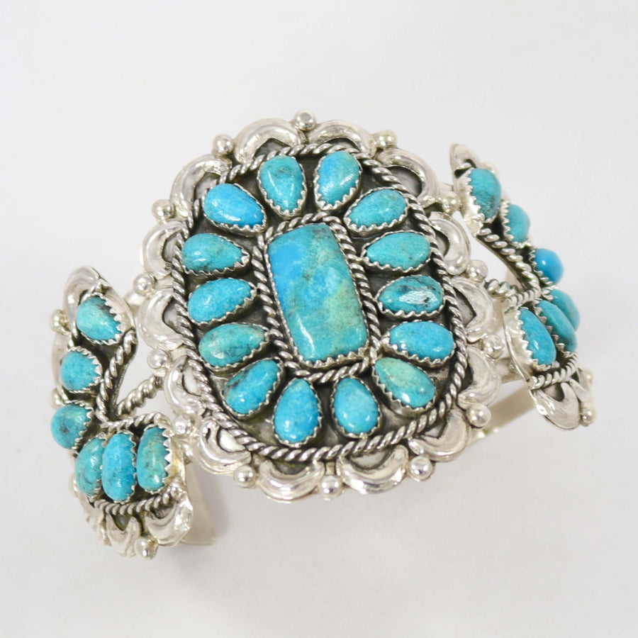 Kingman Turquoise Cuff by Fannie Begay - Garland's