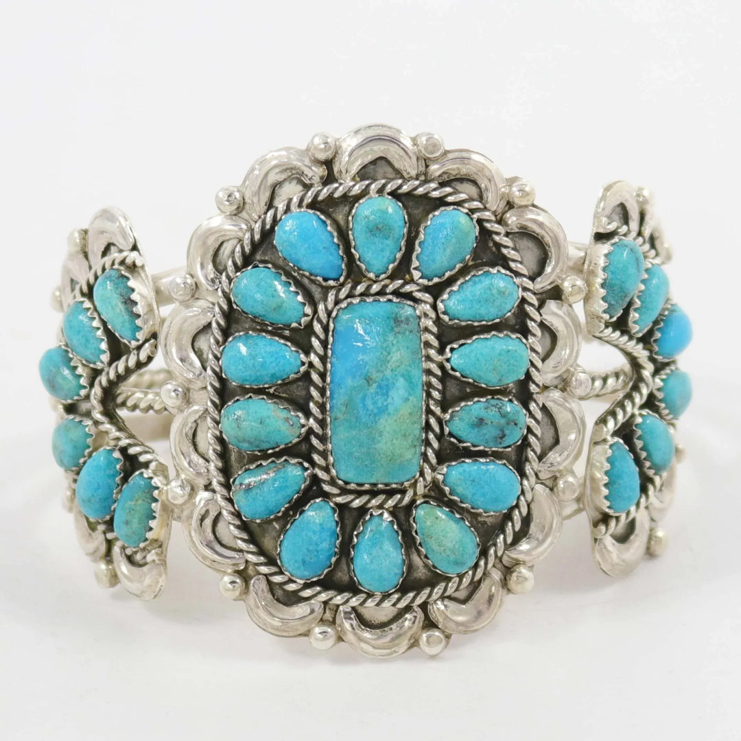 Kingman Turquoise Cuff by Fannie Begay - Garland's