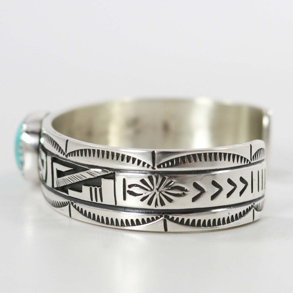 Kingman Turquoise Cuff by Peter Nelson - Garland's