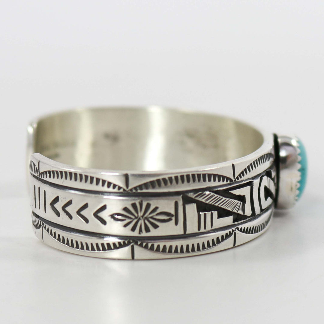 Kingman Turquoise Cuff by Peter Nelson - Garland's