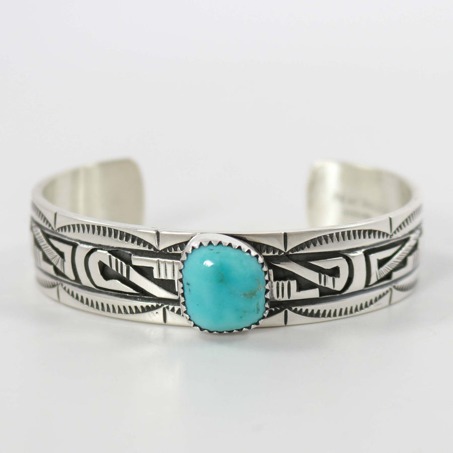 Kingman Turquoise Cuff by Peter Nelson - Garland's