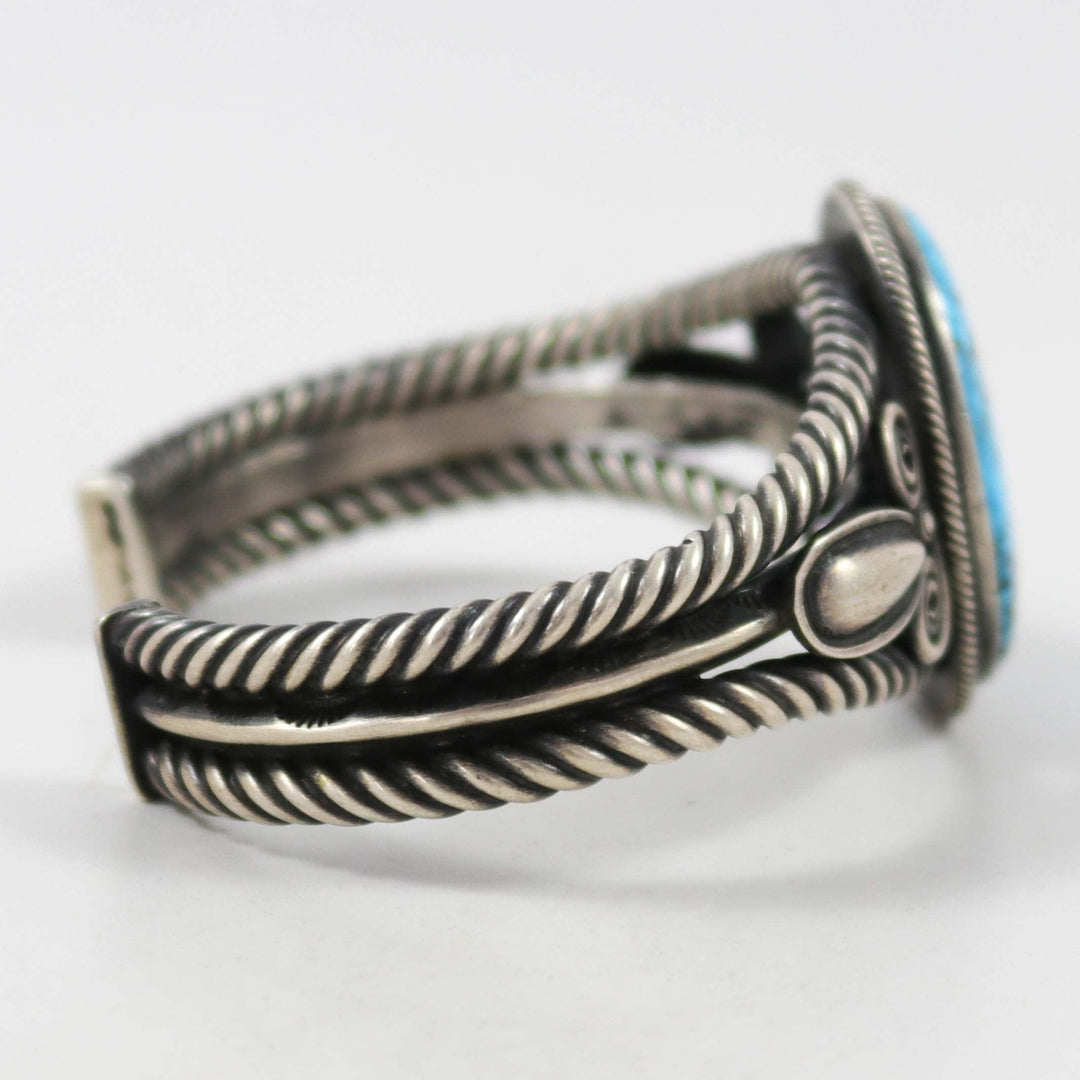 Kingman Turquoise Cuff by Steve Arviso - Garland's