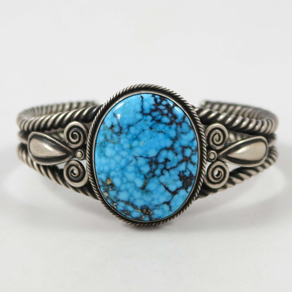 Kingman Turquoise Cuff by Steve Arviso - Garland's