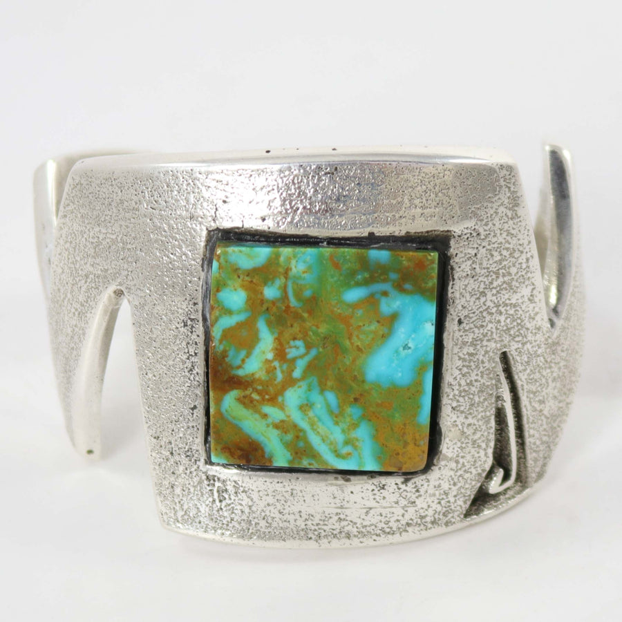 Kingman Turquoise Cuff by Thomas Banyacya Jr. - Garland's