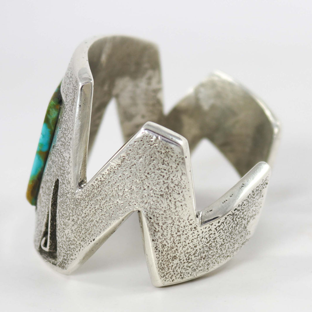 Kingman Turquoise Cuff by Thomas Banyacya Jr. - Garland's