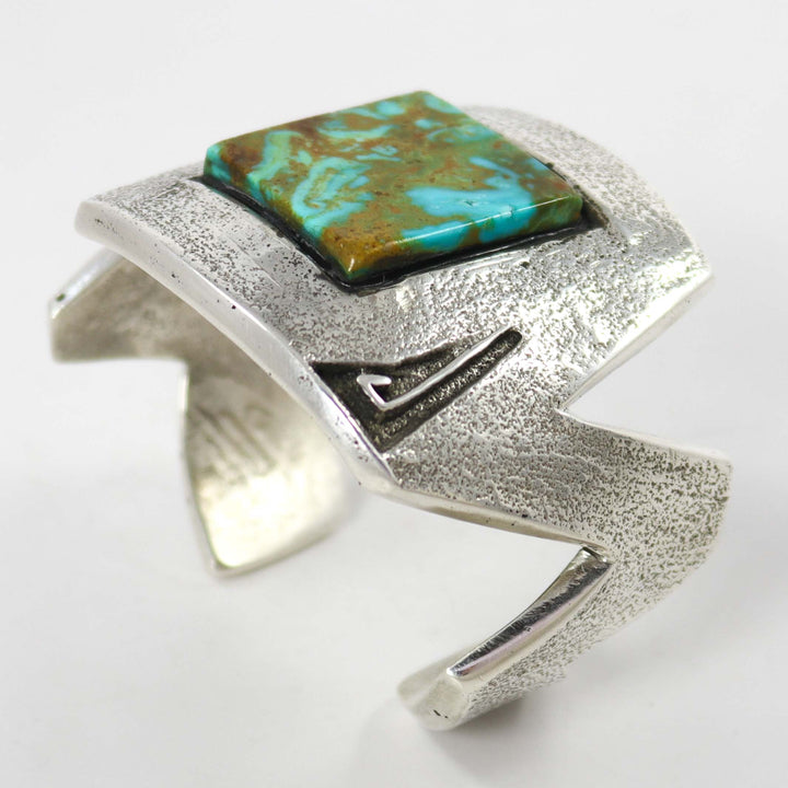 Kingman Turquoise Cuff by Thomas Banyacya Jr. - Garland's
