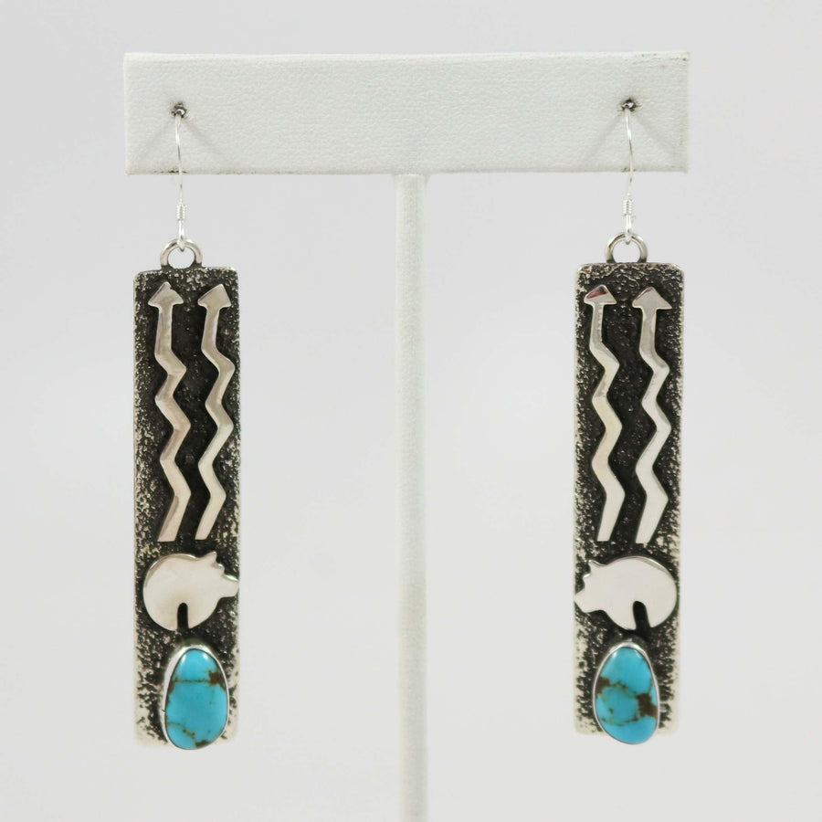 Kingman Turquoise Earrings by Alex Sanchez - Garland's
