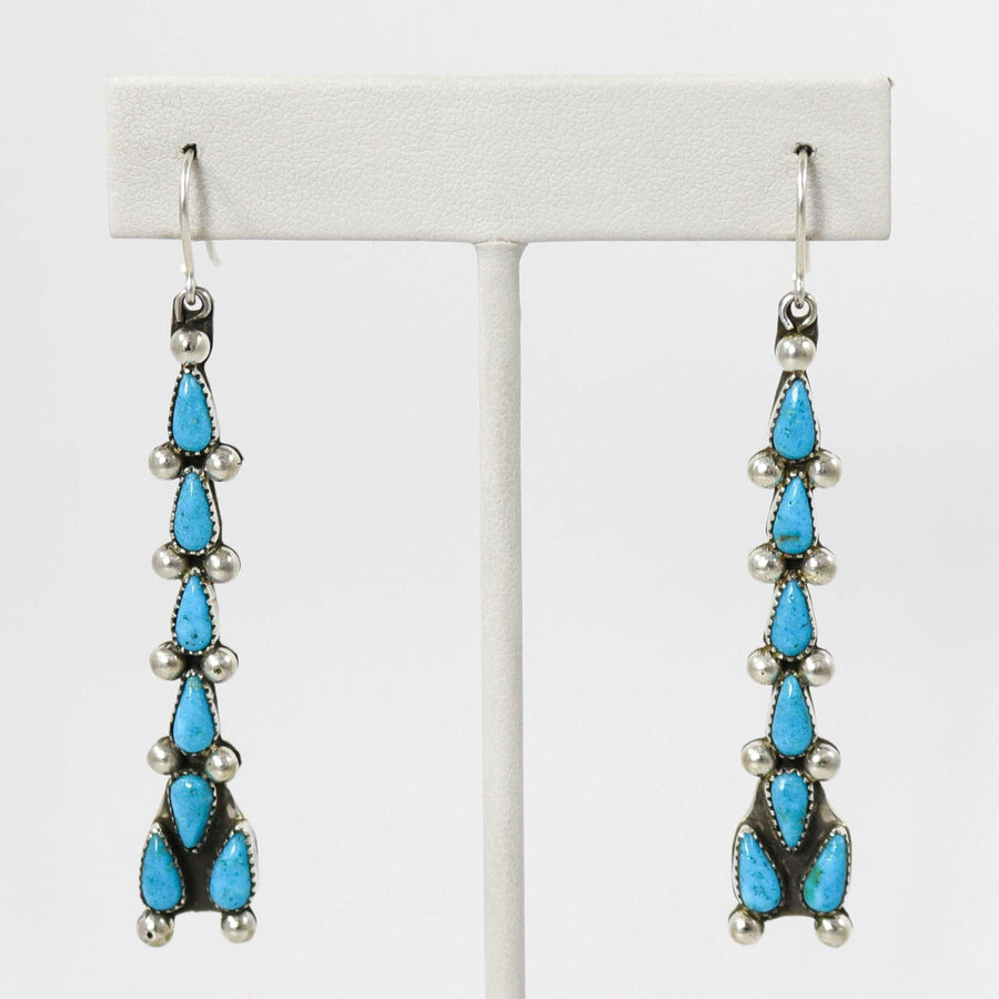 Kingman Turquoise Earrings by Billy Betoney - Garland's
