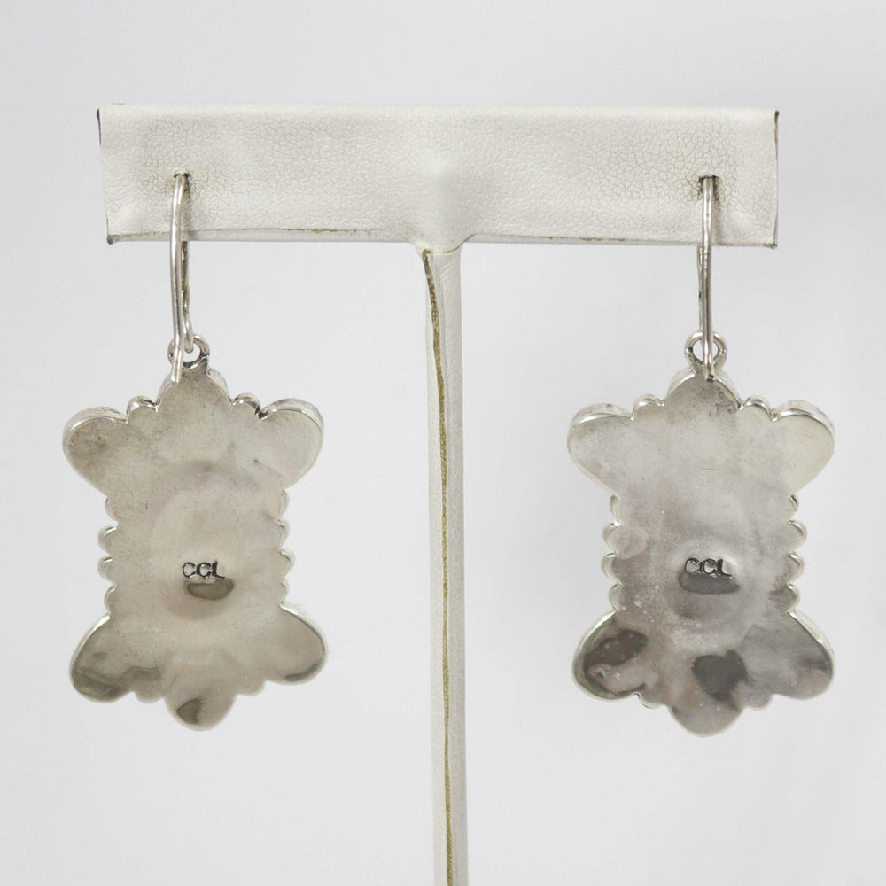 Kingman Turquoise Earrings by Carlo Lonjose - Garland's