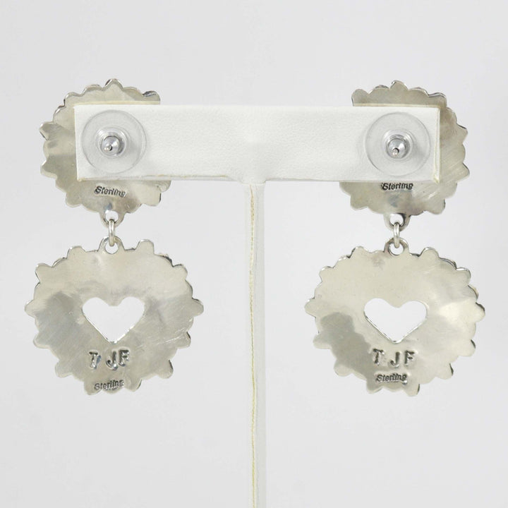 Kingman Turquoise Earrings by James Freeland - Garland's
