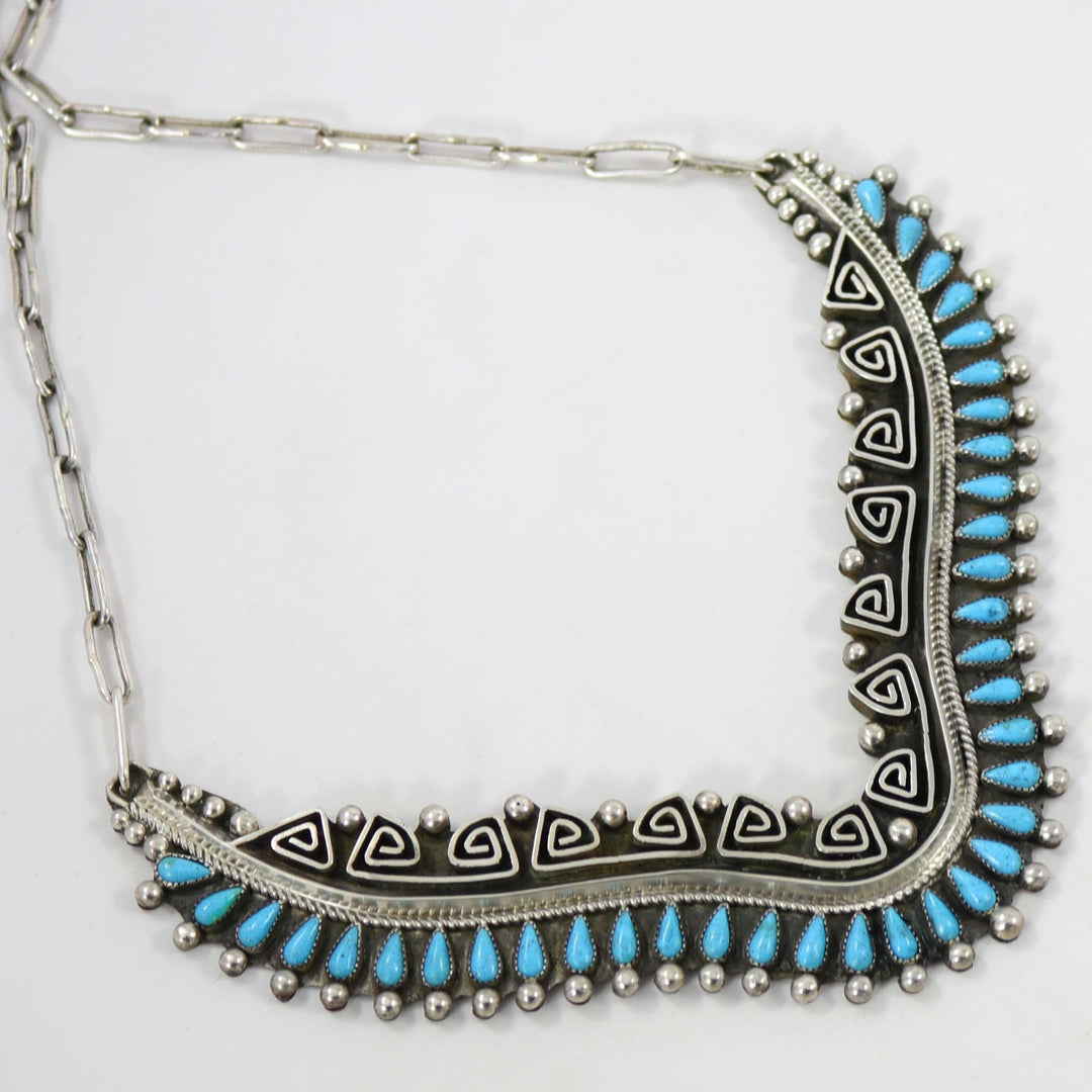 Kingman Turquoise Necklace by Billy Betoney - Garland's