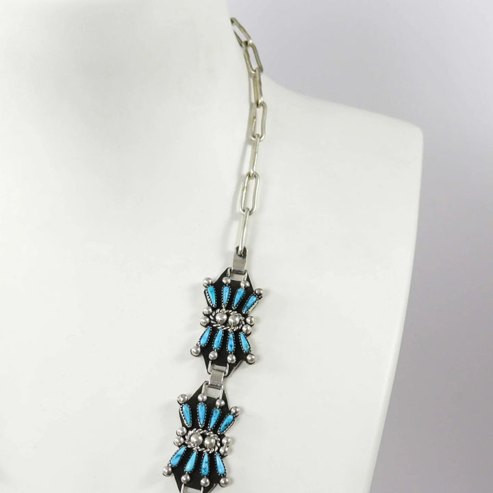 Kingman Turquoise Necklace by Billy Betoney - Garland's