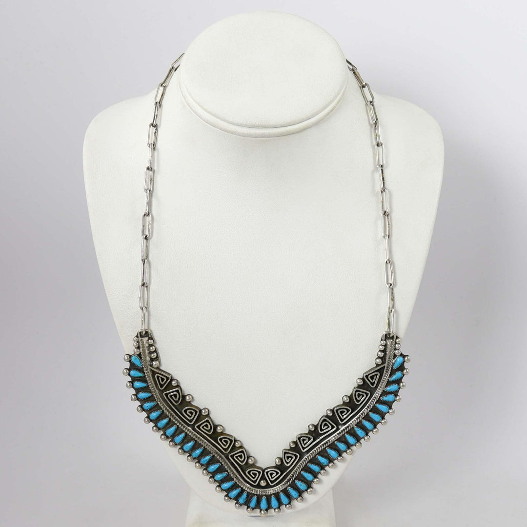 Kingman Turquoise Necklace by Billy Betoney - Garland's