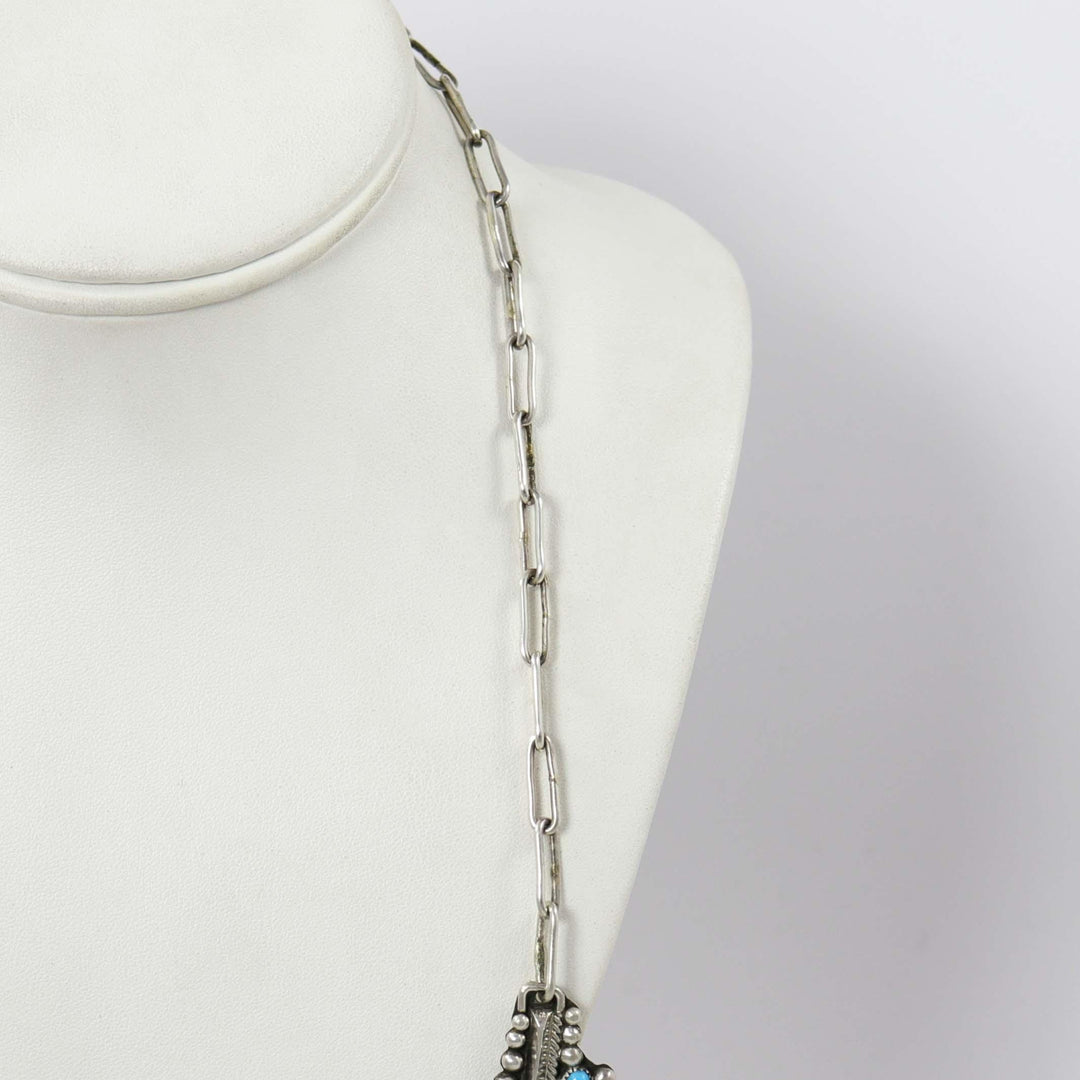 Kingman Turquoise Necklace by Billy Betoney - Garland's