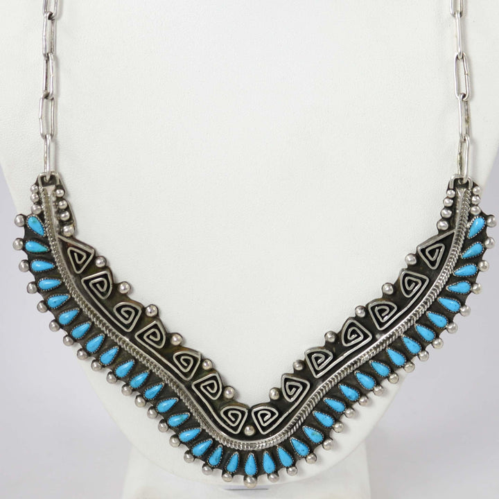 Kingman Turquoise Necklace by Billy Betoney - Garland's