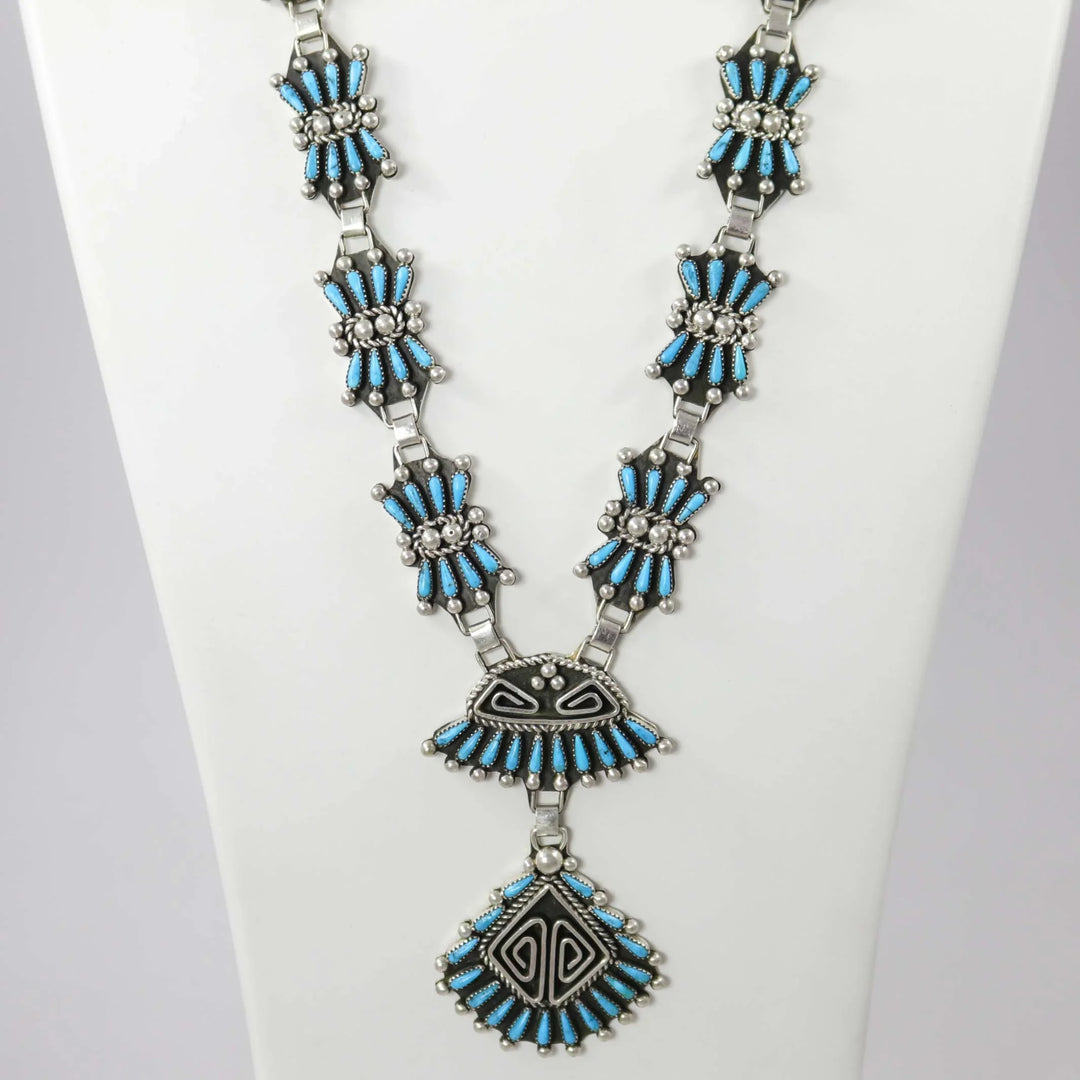 Kingman Turquoise Necklace by Billy Betoney - Garland's