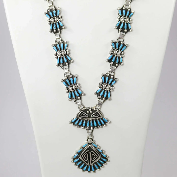 Kingman Turquoise Necklace by Billy Betoney - Garland's