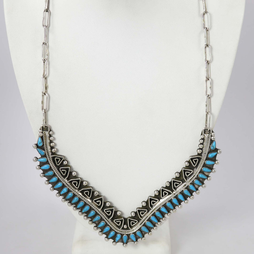 Kingman Turquoise Necklace by Billy Betoney - Garland's
