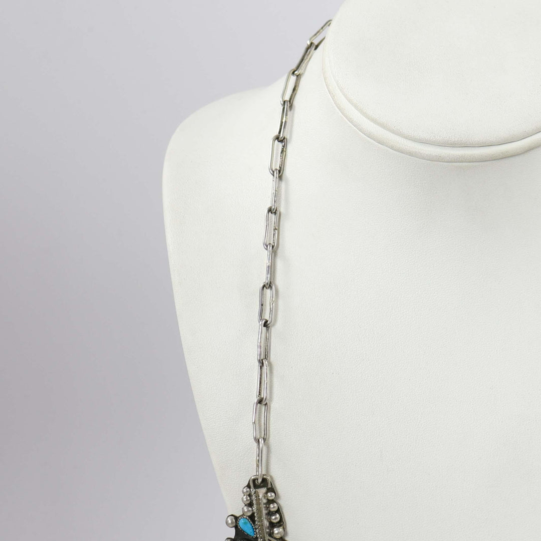 Kingman Turquoise Necklace by Billy Betoney - Garland's
