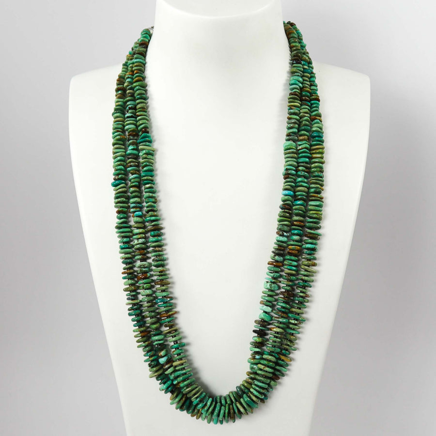Kingman Turquoise Necklace by Joe and Angie Reano - Garland's