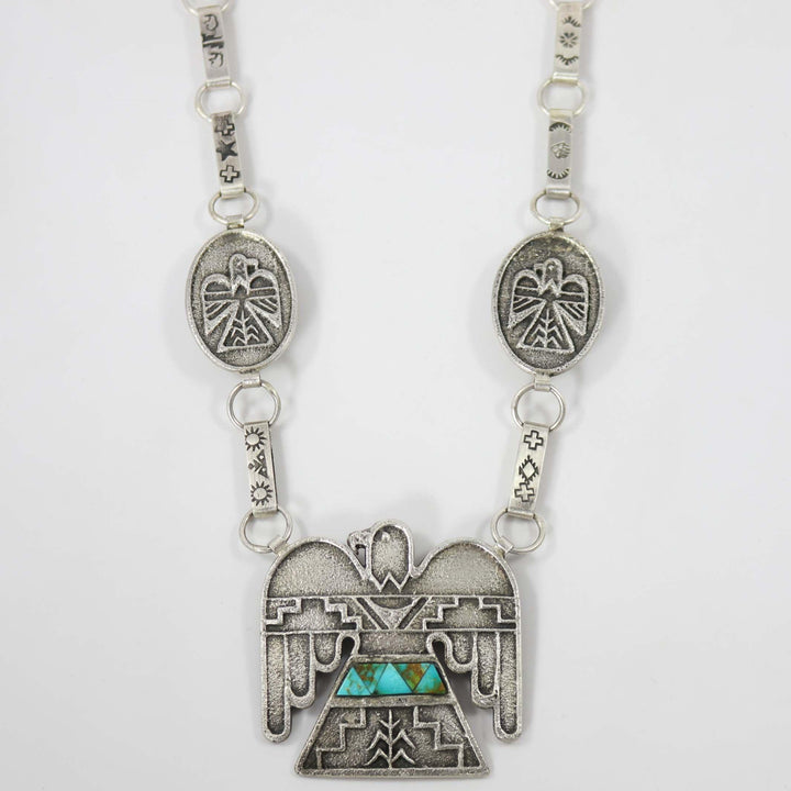 Kingman Turquoise Necklace by Noah Pajarito - Garland's