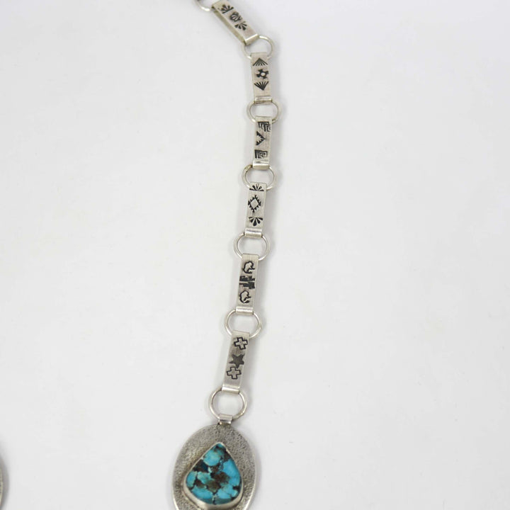 Kingman Turquoise Necklace by Noah Pajarito - Garland's