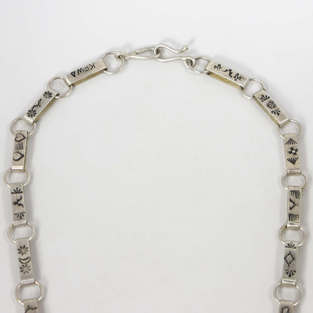 Kingman Turquoise Necklace by Noah Pajarito - Garland's