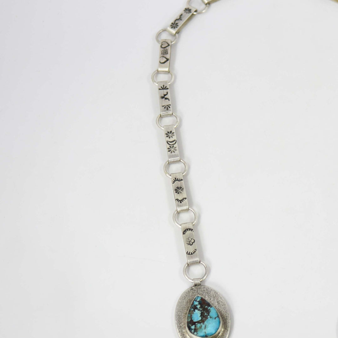 Kingman Turquoise Necklace by Noah Pajarito - Garland's