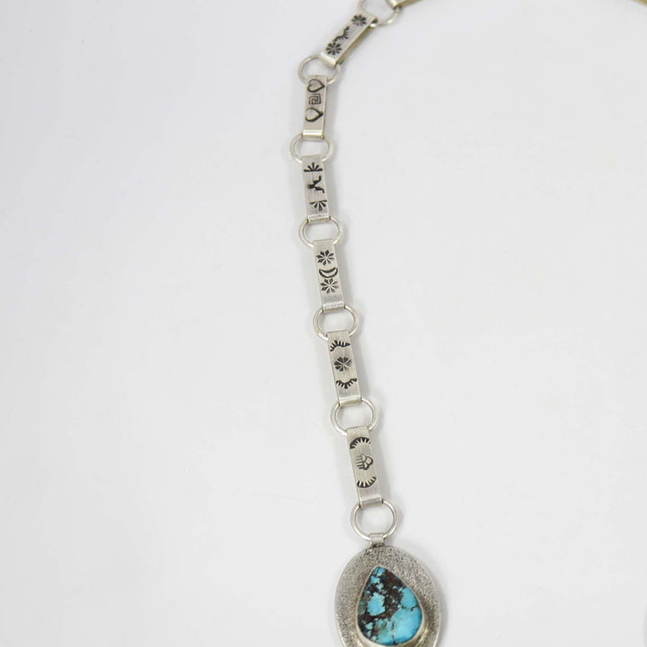 Kingman Turquoise Necklace by Noah Pajarito - Garland's