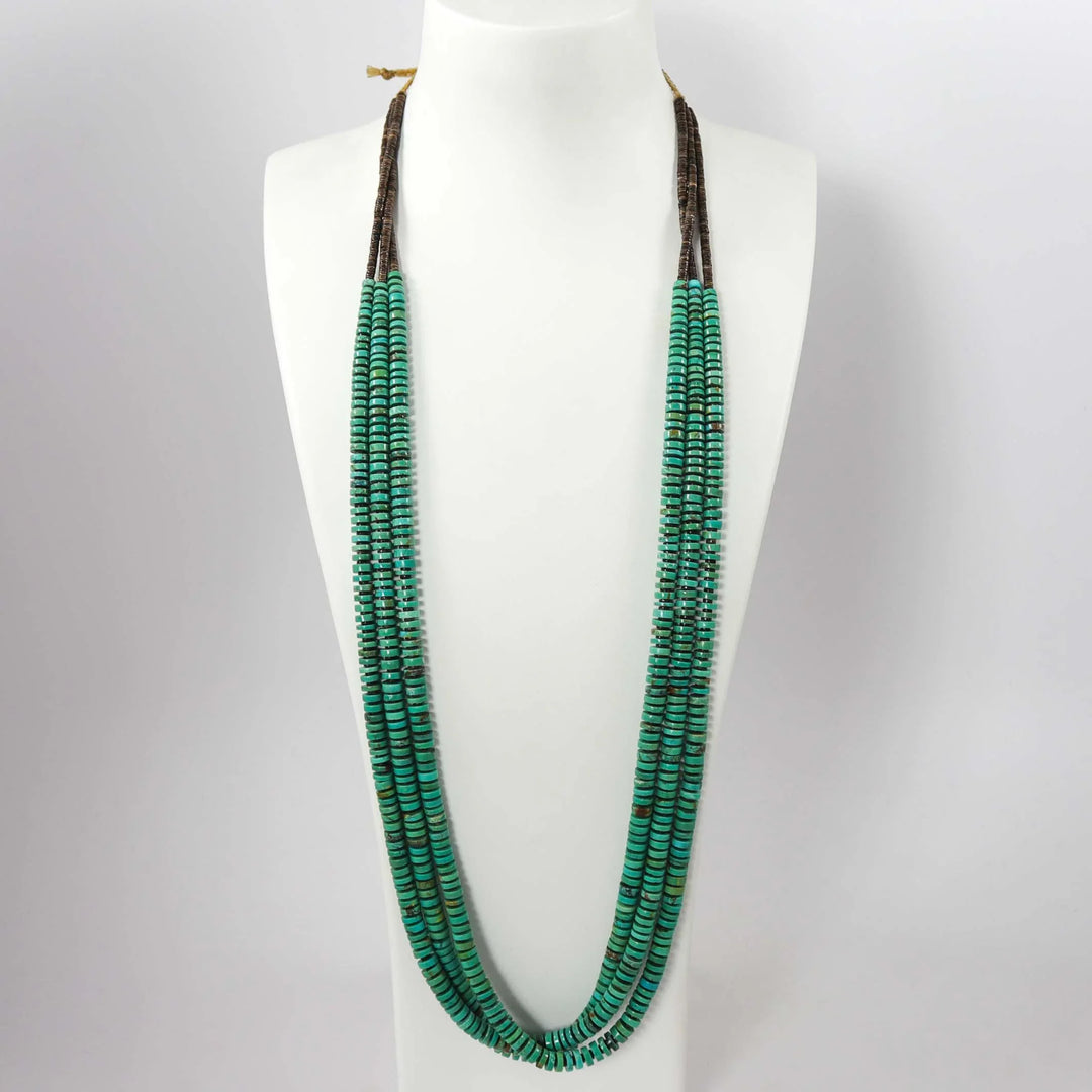 Kingman Turquoise Necklace by Raymond Tenorio - Garland's