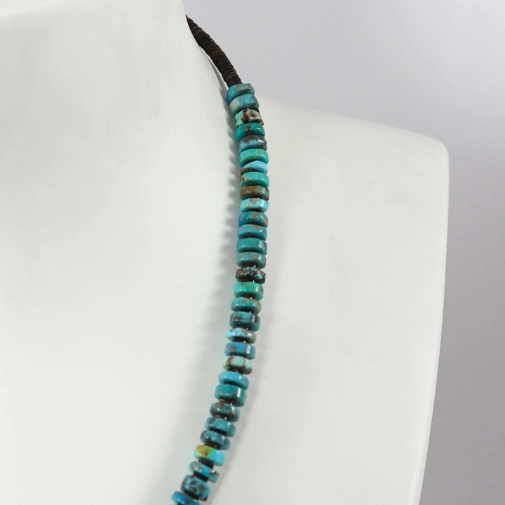 Kingman Turquoise Necklace by Raymond Tenorio - Garland's