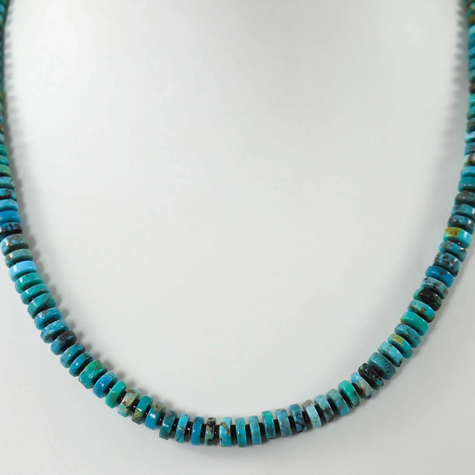 Kingman Turquoise Necklace by Raymond Tenorio - Garland's