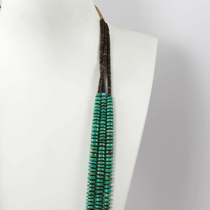 Kingman Turquoise Necklace by Raymond Tenorio - Garland's