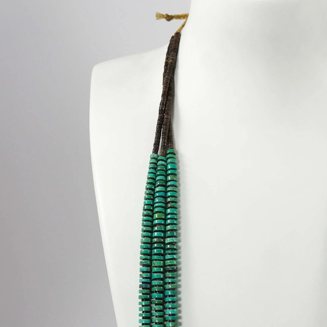 Kingman Turquoise Necklace by Raymond Tenorio - Garland's