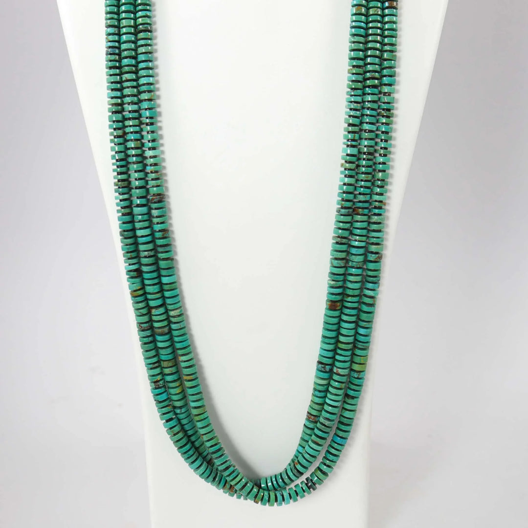 Kingman Turquoise Necklace by Raymond Tenorio - Garland's