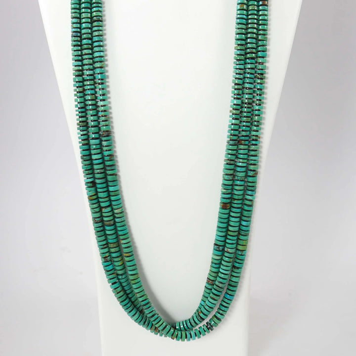 Kingman Turquoise Necklace by Raymond Tenorio - Garland's